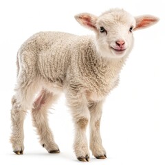 Fototapeta premium lamb isolated on white background 