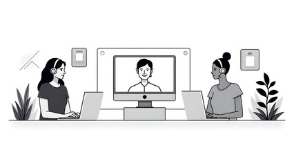 business people in office