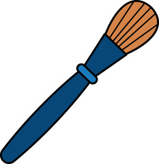 illustration of a make up brush