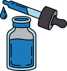 a serum bottle and dropper