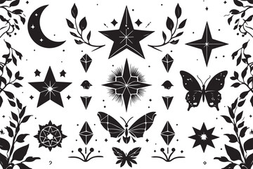 Celestial Boho Silhouette Bundle 