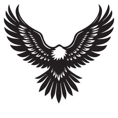 eagle logo vector Bold and clean eagle logo vector, with sharp lines and a strong silhouette 
