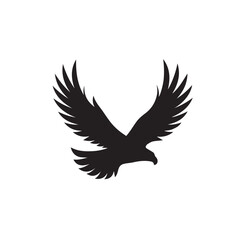 eagle logo vector Bold and clean eagle logo vector, with sharp lines and a strong silhouette 
