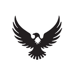 eagle logo vector Bold and clean eagle logo vector, with sharp lines and a strong silhouette 

