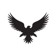 eagle logo vector Bold and clean eagle logo vector, with sharp lines and a strong silhouette 
