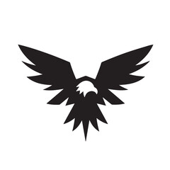 eagle logo vector Bold and clean eagle logo vector, with sharp lines and a strong silhouette 
