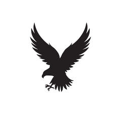 eagle logo vector Bold and clean eagle logo vector, with sharp lines and a strong silhouette 

