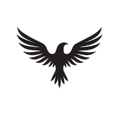 eagle logo vector Bold and clean eagle logo vector, with sharp lines and a strong silhouette 
