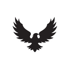 eagle logo vector Bold and clean eagle logo vector, with sharp lines and a strong silhouette 
