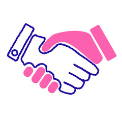 Business deal sealed with handshake