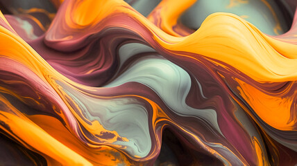 Abstract, delicate yellow ink drop background.