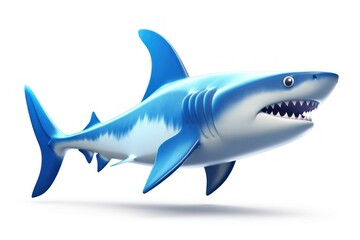 Obraz premium Shark cartoon animal fish.