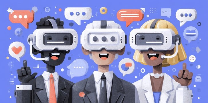 People who wear VR goggles are able to experience virtual reality