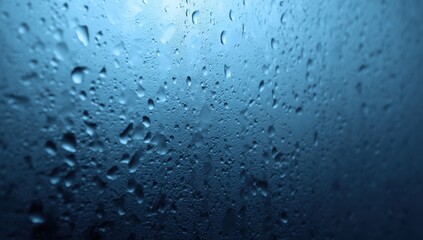 Close-up of water droplets on a cool surface