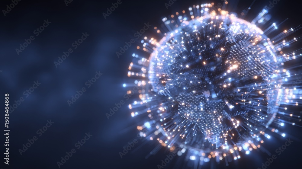 Poster investing in the future of business through nft metaverse world cyber technology set against a digit