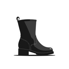 Ankle boot in black on white, for fashion blogs