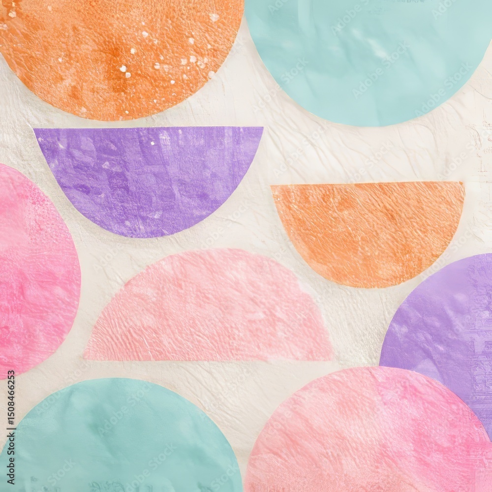 Poster an abstract seamless pattern, imbued with the essence of retro scandinavian design, features an arra