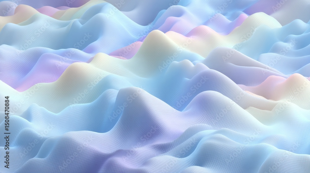 Poster the background features a stunning abstract art piece with a colorful iridescent swirl set in outer 