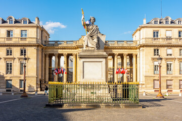 National assembly - lower house of French parliament in Bourbon palace, Paris, France