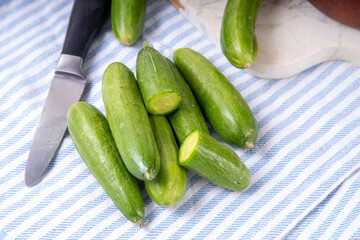 Raw Organic Mini Baby Cucumbers