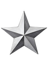 Obraz premium Silver star, detailed design