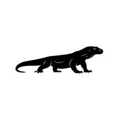 Obraz premium Lizard Silhouette Image for Design and Illustration 