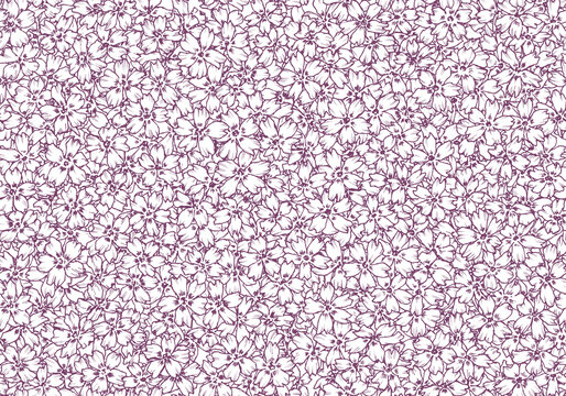 シームレスな芝桜の背景素材