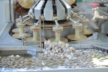 Silk spinning production