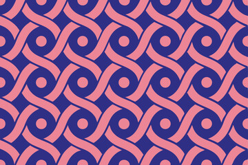 seamless twisted lines vector pattern background