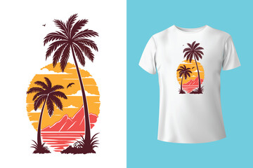 Summer Day T-Shirt Design | Colorful and Fun Vector Art for Warm Weather