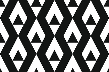 Fototapeta premium geometric triangles seamless pattern background