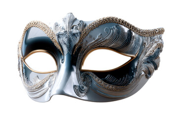 Intricate decorative mask on a transparent background