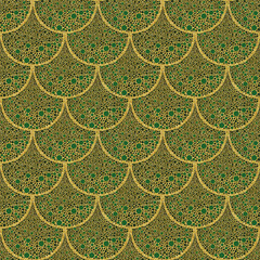 Antique shingle seemless repeat pattern wallpaper