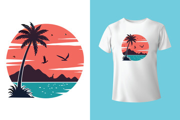 Summer Day T-Shirt Design – Vibrant and Fun Seasonal Artwork