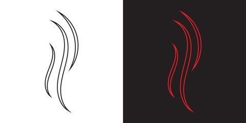 Obraz premium Smoke steam icon . Vector illustration. EPS 10/AI