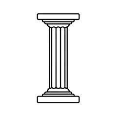 column isolated on white