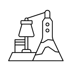 vector illustration of an office chair