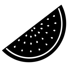 watermelon slice on white background  