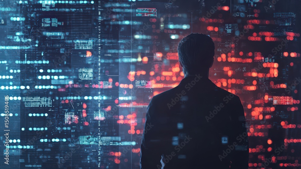 Aufkleber exploring zero day exploits in cybersecurity digital realm visual art nighttime dramatic perspective