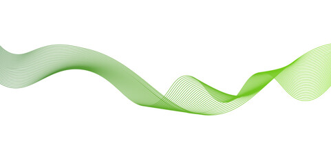 Abstract green wave design,Green wave lines and technology background,Suit for poster, cover, seamless wave pattern glowing science flowing line graphic template,Transparent lines abstract wave shape. © MD SAGOR