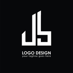 JB JB Logo Design, Creative Minimal Letter JB JB Monogram