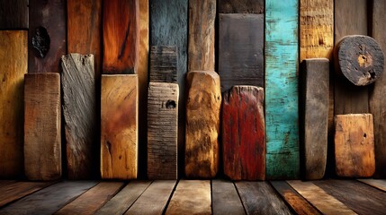 Rustic Wooden Background Texture Wall.