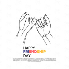 Happy Friendship Day Social Media Template For Instagram Post Feed