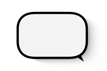 Naklejka premium Speech bubble black white text.