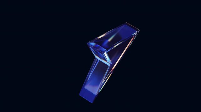 Cursor glass icon with dispersion on alpha channel loop.