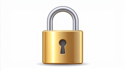 Gold Padlock Icon