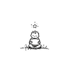 Minimalist Hand-Drawn Line Art Illustration