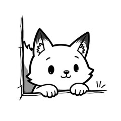 Minimalist Hand-Drawn Line Art Illustration