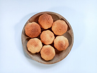 Kue Bolu or Kuih Bahulu. Bolu kering jadul. Kue Bolu, is a sponge cake baked in special aluminium moulds.