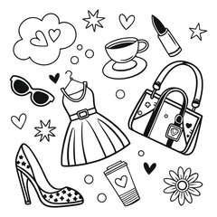 Black and White Doodle Vectors
